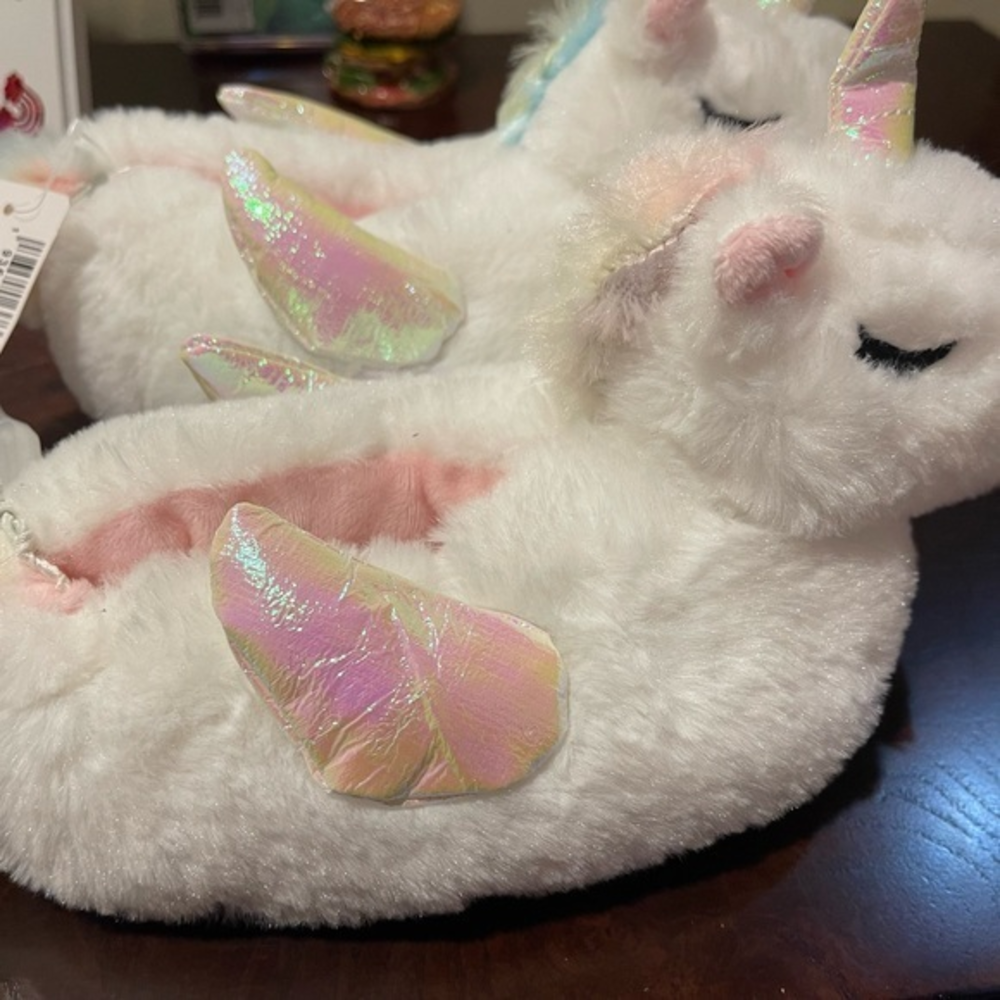 Little‎ girl Unicorn fluffy slippers